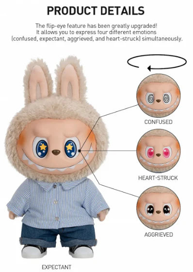 Pop Mart Labubu The Monsters Flip With Me Vinyl Plush Doll