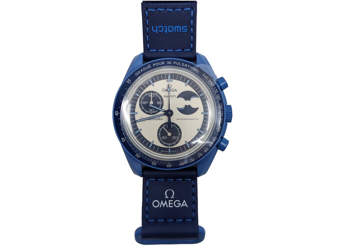 OMEGA SWATCH MISSION TO SUPER BLUE MOONPHASE