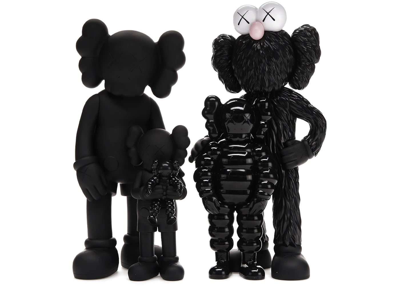 KAWS FIGURE FAMILY BLACK