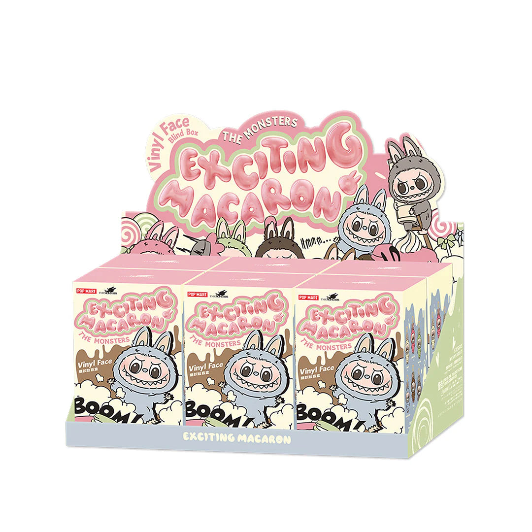 POP MART Labubu The Monsters Exciting Macaron Series Plush Pendant Blind Box (6 Pieces)