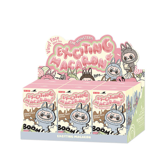 POP MART Labubu The Monsters Exciting Macaron Series Plush Pendant Blind Box (6 Pieces)