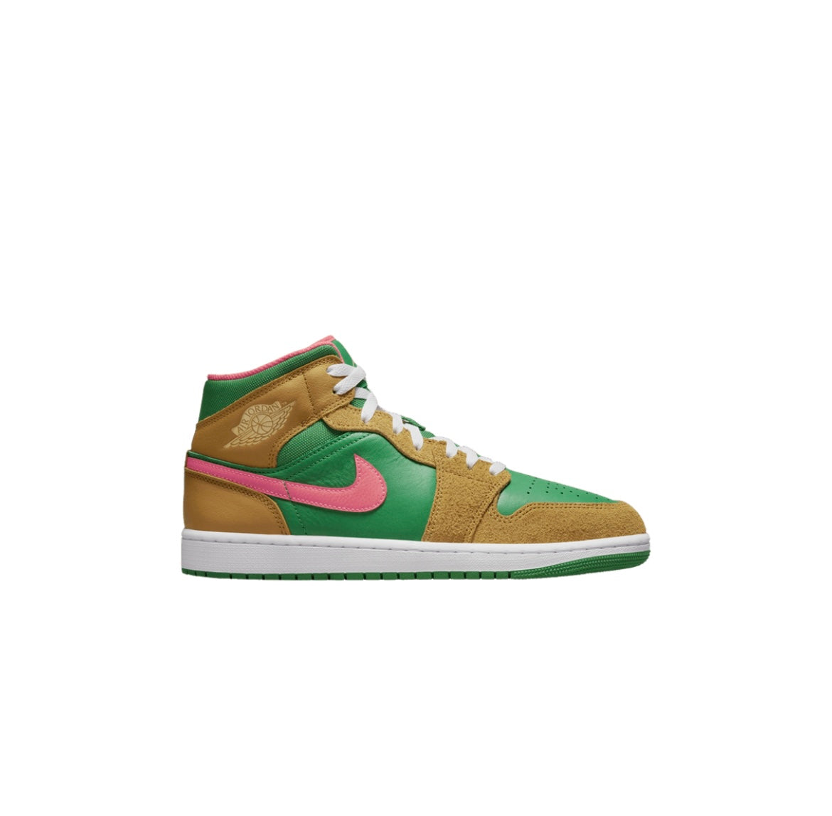 JORDAN 1 MID WHEAT WATERMELON