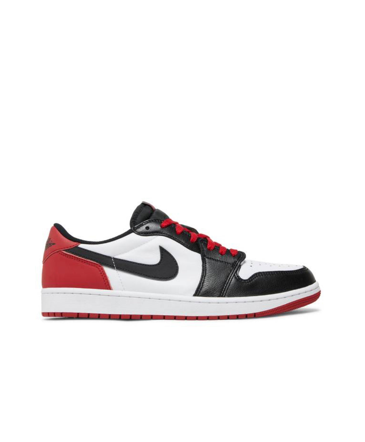 JORDAN 1 LOW BLACK TOE