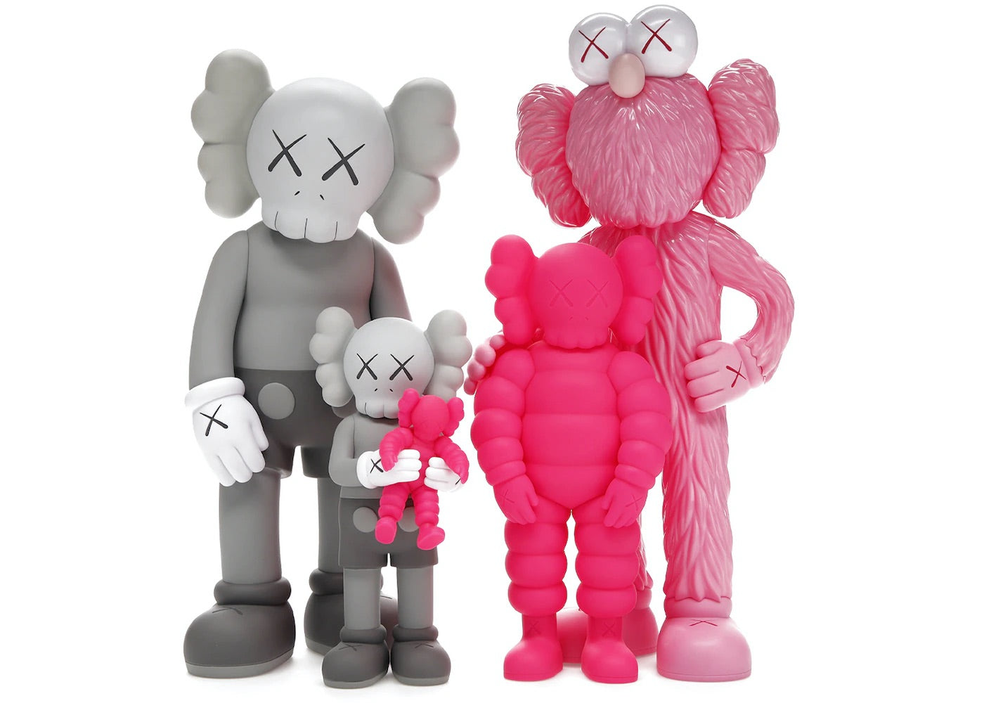 KAWS FIGURE FAMILY PINK